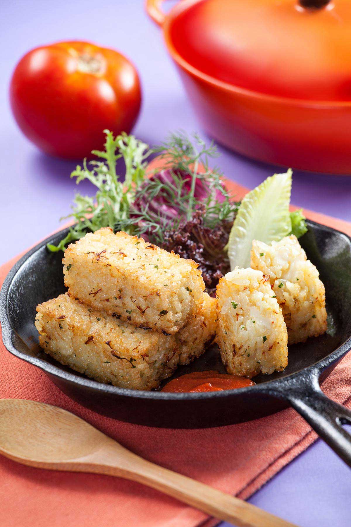 美式番红花风味吉士米堡