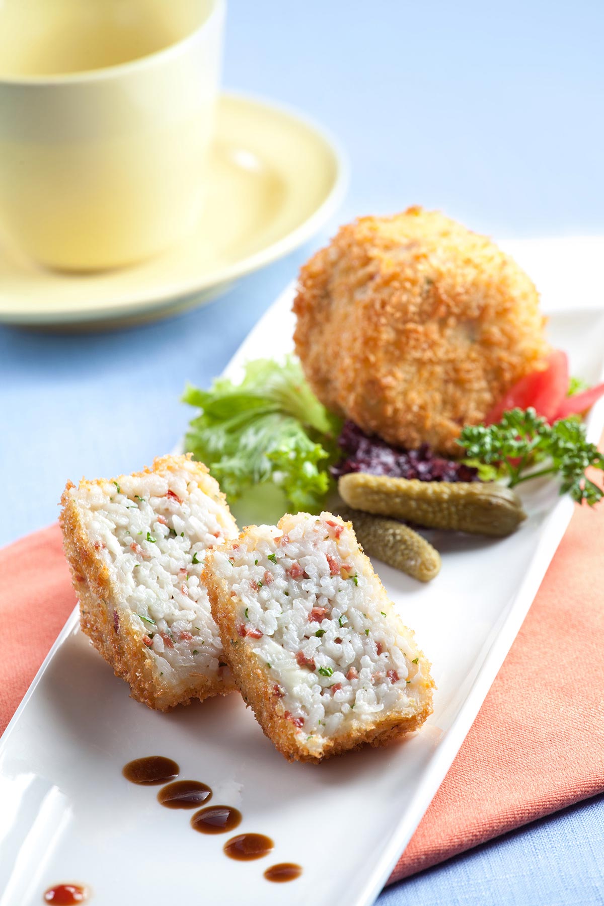 义式炸香肠吉士米饭团